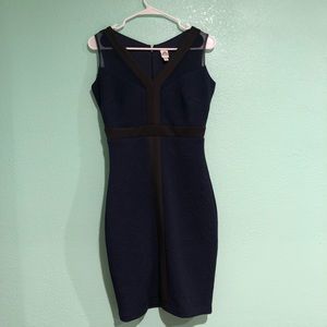 Sangria Navy Blue Sleveless Dress
